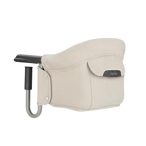 Inglesina Fast, assento de mesa dobrável, bege (bege desert bege), fácil de transportar, lavável, instalação segura, até 15 kg, 35 x 27 42 cm