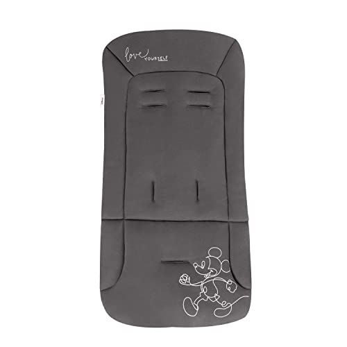 hauck Tapete universal para cadeira de passeio - capa carrinho de bebé e reboques de bicicleta para crianças, algodão, respirável, suave, fácil de fixar, verão e inverno - Mickey Mouse preto