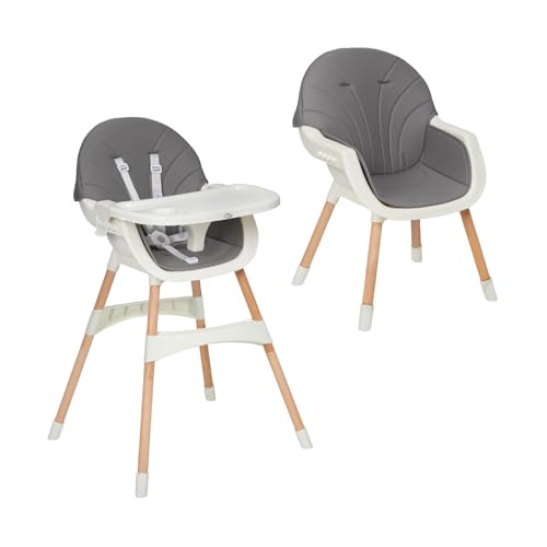 MS BabyWorld Belly - Cadeira para bebé 3 em 1, descapotável em cadeira e assento acolchoado, dobrável e volutiva