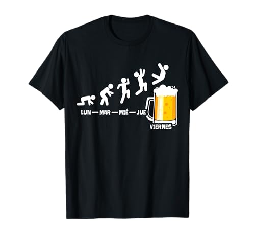 Cerveja semana sexta-feira fim de semana presente de cerveja t-shirt, Preto, S
