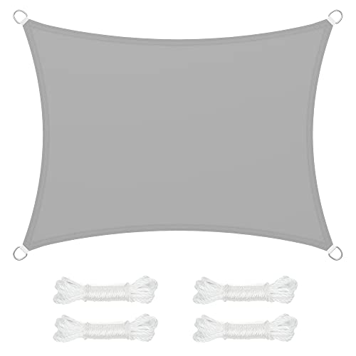 SONGMICS Vela solar, resistente à água, mais que 1000 mm, 93% proteção UV, em poliéster, resistente a rasgos e intempéries, para pátio, acampamento, terraço