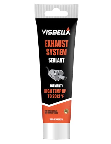 Visbella Selador de sistema de escape de veículos, não se funde, reparação profissional, adesivo de rachas, supercola para silenciadores de carro, tubos de escape (150 g)