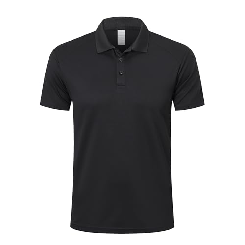 ZENGVEE Polo Uomo Manica curta desportiva golfe ténis t-shirt assunto rápido e respirável