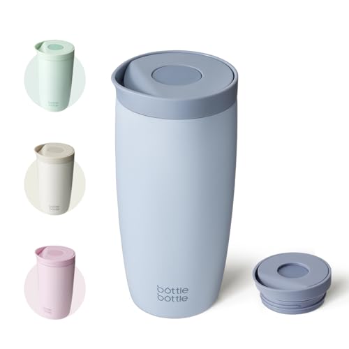 bottlebottle Caneca de café, capacidade de 500 ml, cor azul