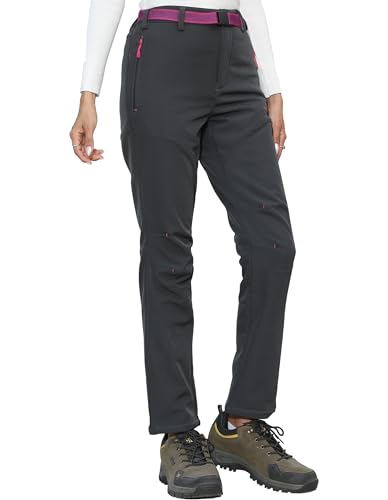 Tofern Outdoor Calças Softshell mulher - impermeáveis e corta-vento - ideais para esqui e caminhadas
