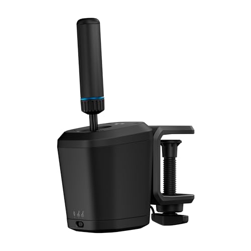 Logitech G RS Shifter and Handbrake com fácil mudança de modo, alça ajustável em altura e mandíbula de mesa, para volantes da série G e PRO, PS, Xbox e unidades de corrida de PC - preto