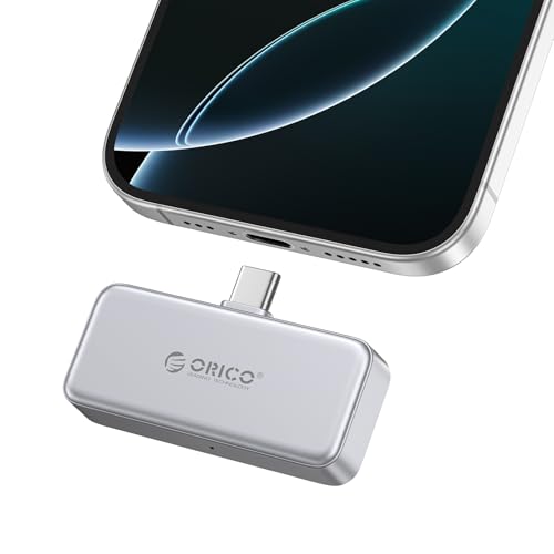 ORICO FlashPod 1TB SSD portátil até 2000 MB/s, SSD externo com 4K 60 Hz ProRes, compatível apenas com iPhone 15/16 Series, smartphones, tablets e computadores com porta tipo C S20