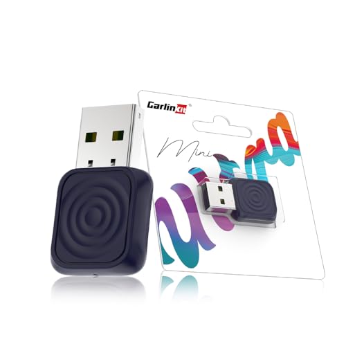 Carlinkit Adaptador sem fios Mini Ultra CarPlay para iPhone, adaptador automático sem fios para Android, converte com cabo para CarPlay sem fios e Android Auto, configuração Plug and Play