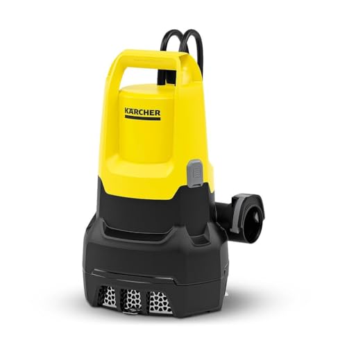 Kärcher SP 22.000 Dirt Bomba submergível de água suja, fluxo máximo de 22000 l/h, profundidade de imersão máx. 7 m, para água suja com partículas de até 30 mm, água restante: 35 mm, pressão: 0,8 bar