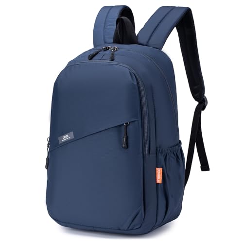 BAGZY Mochila viagem cabine avião 40 x 30 x 15 British Airways mala para portátil de 15,6 polegadas mochila pequena mala de cabine mala mochila mulher homem anti-roubo para trabalho universidade, Azul