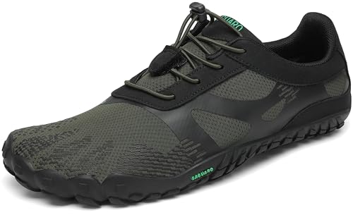SAGUARO Unissexo Barefoot sapatilhas de Trail Running sapatilhas minimalistas confortáveis leves sapatos escalços