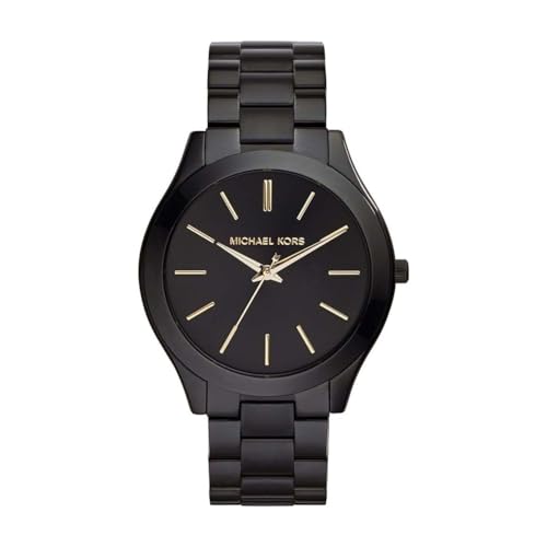 Michael Kors Reloj Slim Runway para Mujer, 42 mm, Movimiento de Cuarzo a Tres Agujas con Correa de Acero Inoxidable