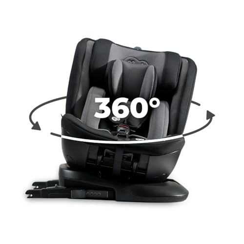Kinderkraft XPEDITION 2 I-Size, cadeira de carro, isolfix, cadeira de carro para bebé, para crianças, ajustável, 5 posições, cadeira, para carro, assento de carro, rotação de 360º, grupo 0 / 1/2/3,
