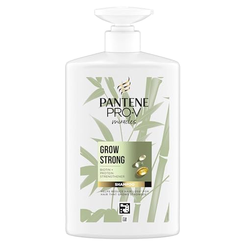 Pantene Pro-V Miracles crescimento com força champô fortificante para cabelo seco e danificado 1 l com biotina e proteínas. Reduz a queda do cabelo por quebra para que cresça longo e forte