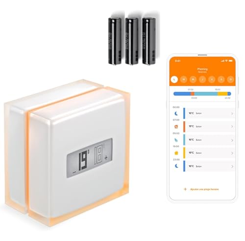 Netatmo Termostato WiFi inteligente, para caldeira individual, cor branca