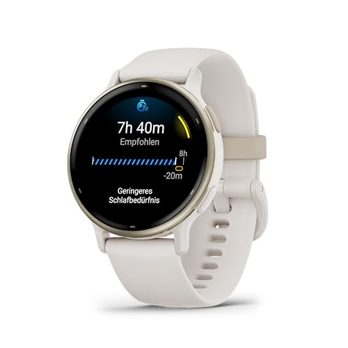Garmin Vivoactive 5, Smartwatch com GPS, ecrã AMOLED, funções essenciais de saúde e forma física e até 11 dias de autonomia, branco (recondicionado)