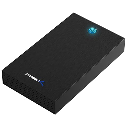 SABRENT Capa para discos rígidos HDD de 3,5" e 2,5 | USB 3.0 | de alumínio, suporta UASP e Trim, instalação sem ferramentas, suporta até 22 TB [EC-KSL3]