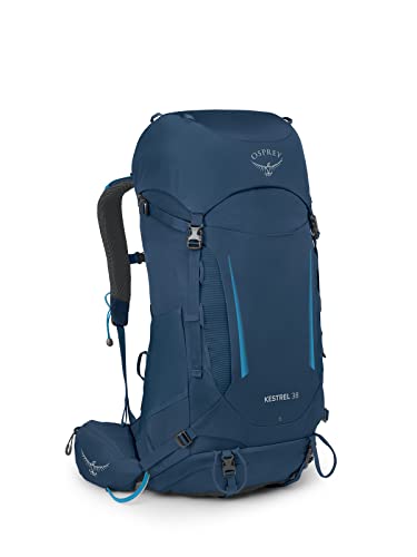Osprey Kestrel Mochilas de caminhada para homens - design duradouro para qualquer ambiente ao ar livre - painel traseiro Airscape - capa de chuva incluída