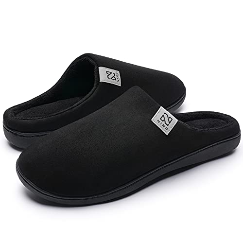 Chinelos para homem e mulher, para usar em casa no inverno, cinzentos, com Memory Foam, antiderrapantes