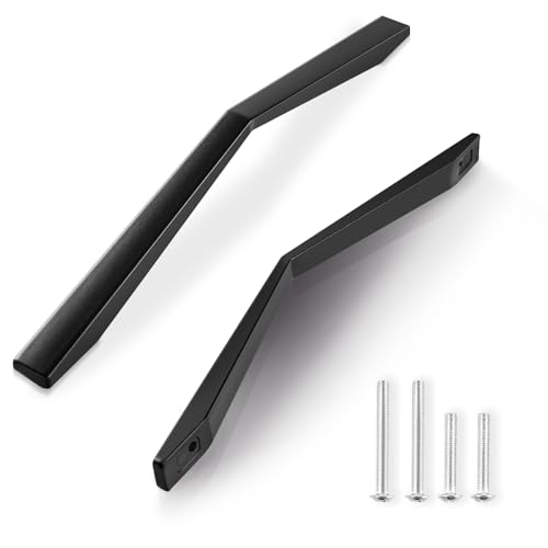 Niviy 10 unidades puxadores armários preto 160 mm distância central puxadores gavetas liga alumínio puxadores portas cozinha para decoração armário casa com parafusos (25 mm e 35 mm)