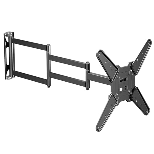 Suptek Suporte para TV de parede de canto com braço de extensão de 1,02 m para a maioria das televisões de 23 a 60 polegadas, rotativo e inclinável, VESA máximo. 400 x 400 mm, até 88 LB (40 kg) - A1L