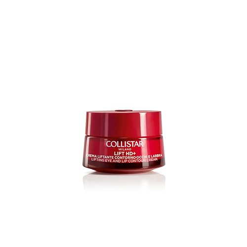 Collistar Lift HD+ contorno de olhos e lábios, creme lift com efeito de sensor imediato, estimula o colagénio e elastina, reafirma e define o oval facial, todos os tipos de pele, 15 ml