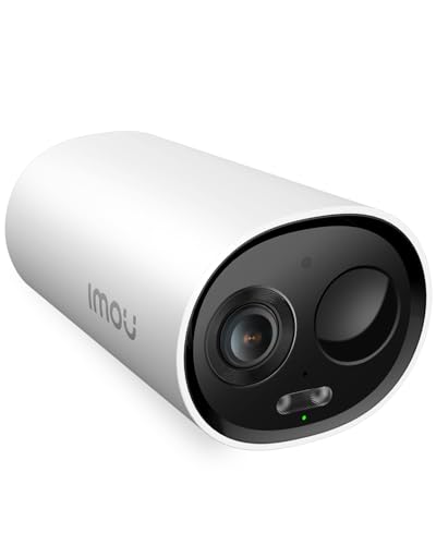 Imou 2K Câmara de vigilância WiFi exterior com bateria, câmara exterior interior sem cabo, visão noturna colorida, deteção de humana PIR, áudio bidirecional, suporta cartão SD 256G, IP66, Cell 3C