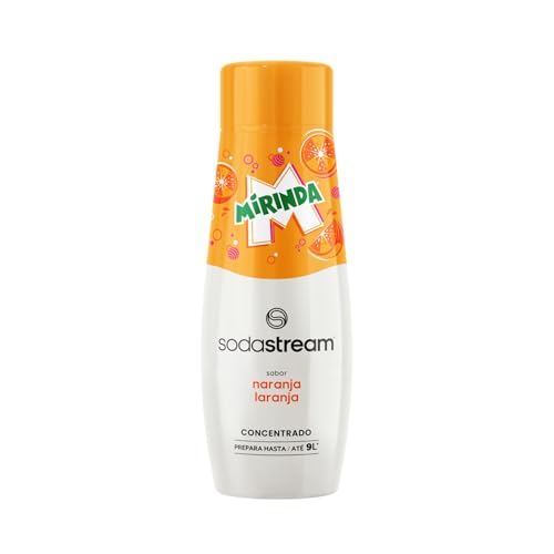 SodaStream - Concentrado de sabor refrescante Mirinda, prepare até 9 l de bebida, adequado para todas as máquinas de gaseificação de água SodaStream - 440 ml