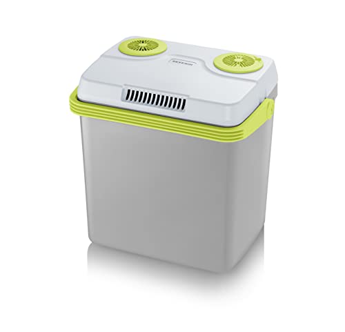 Severin TKB 2925 - Geladeira portátil elétrica com conexão USB, capacidade de 25 l, potência de 58 W, cor cinzento verde