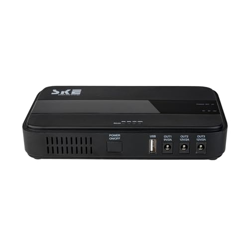 SKE Mini SAI 10400 mAh Mini UPS SAI para Router Modem SAI vem com porta USB
