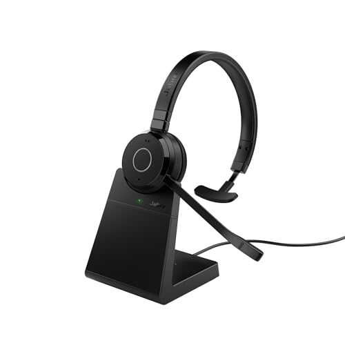 Jabra Evolve 65 TE Link MS Auriculares sem fios com suporte mono