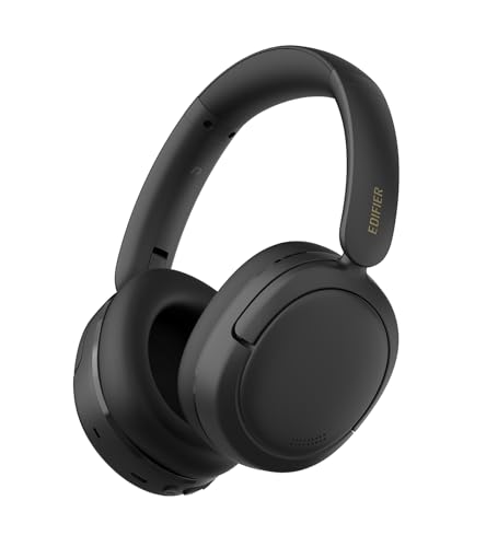 Edifier W800BT SE Auriculares Wireless Over Ear Bluetooth 5.4- SBC AAC - cancelamento de ruído em chamadas AI - 45 horas - carregamento rápido - modo de jogar, dobrável - preto (W800BT SE, preto)