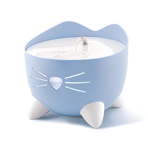 Bebedor azul fonte para gatos