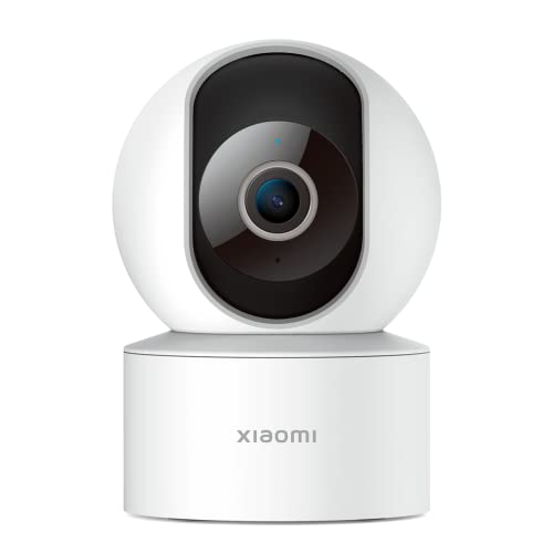 Xiaomi Smart Camera C200 - Câmara de vigilância com resolução 1080p, 360°, abertura F2.1, visão noturna, deteção de movimento com IA, suporta cartão SD, branco (versão de garantia de 3 anos)