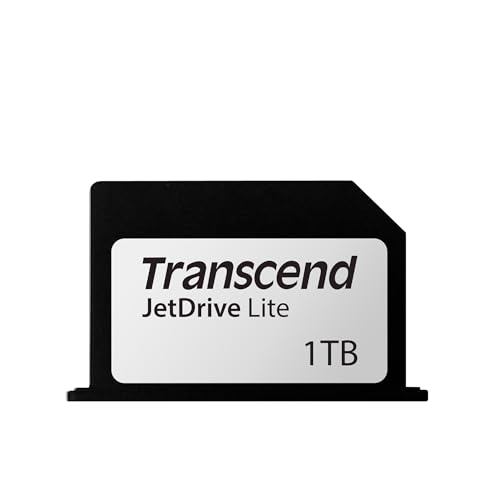Transcend Placa de expansão JDL330 JetDrive Lite 330 de 1 TB para MacBook Pro 2021 até 95/75 MB/s TS1TJDL330, cinzento