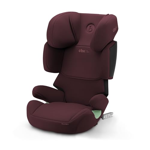 CBX by CYBEX Cadeira de carro infantil Solution X i-Fix, para carros com e sem ISOFIX, de 3 a 12 anos aprox. (100-150 cm), aproximadamente 15 a 50 kg, vermelho escuro (vermelho ruma)