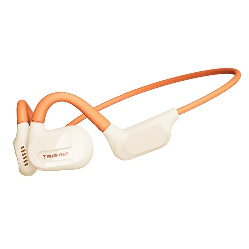 truefree F2 Auriculares orelha aberta, auriculares desportivos condução de ar, auriculares sem fios Bluetooth 5,3, 15 horas, conexão multiponto, controlo de atenuações, corrida, ciclismo