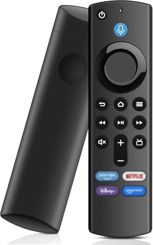 Controlo remoto de substituição por voz, controlo remoto de substituição com função de voz, adequado para Smart TV Stick 2nd Gen & 3rd Gen & 4K & Lite, adequado para Smart TV Cube 2st Gen & 3nd Gen