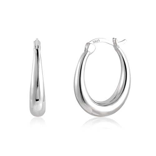 KISSPAT Brincos de argola para mulher, brincos hipoalergénicos brincos de argola de prata 925 brincos de ouro para mulheres e meninas presentes jóias festa