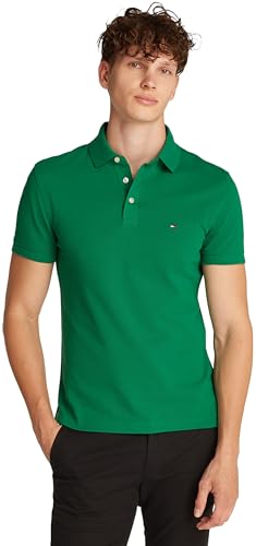 Tommy Hilfiger Polo de manga curta para homem 1985 Slim Fit