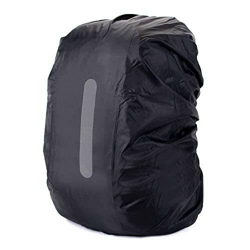 HYCOPROT Capa impermeável para mochila com faixa refletora, 8-80 l protetor de chuva refletor, capa de chuva para mochilas para caminhadas, campismo, turismo, ciclismo