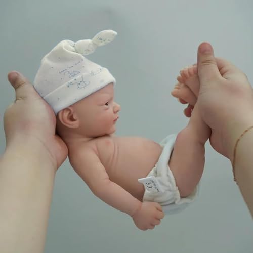 MYREBABY - Boneca de silicone de corpo inteiro com micropreemie de 30,5 cm, para crianças, John Lifelike Reborn Doll Surprice para crianças anti-stress