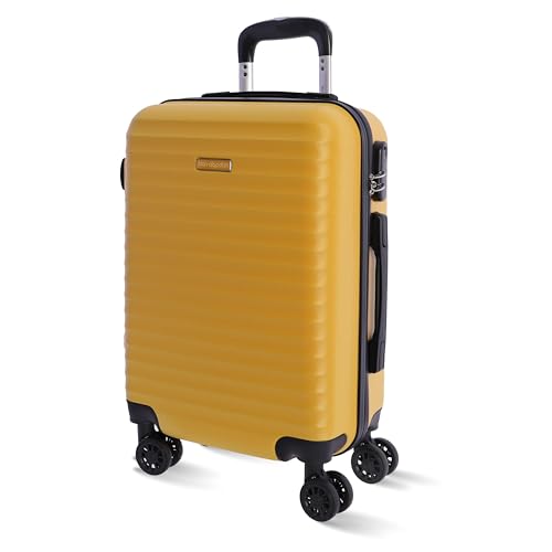DON ALGODON - Maleta Cabina 55x40x20 - Maletas de Viaje Cabina Resistente Ryannair - Trolley Equipaje para Avion Resistente con 4 Ruedas de 360º y Candado Numérico, Iris