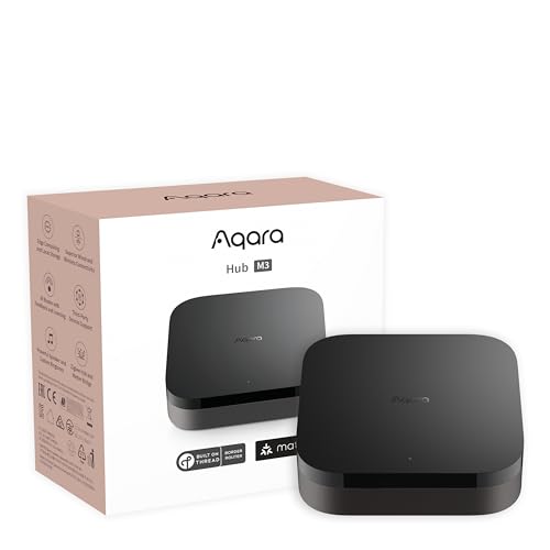 Aqara Hub M3 para domótica, controlador matter, router de borda Thread, características Zigbee, Bluetooth, Wi-Fi, PoE, IR, compatível com Alexa, assistente Google, Apple HomeKit, SmartThings, IFTTT