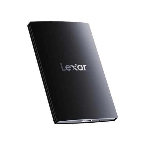 Lexar SL500 SSD Externo 1TB, SSD portátil USB3.2 Gen2x2, PSSD até 2000 MB/s leitura, escrita de 1800 MB/s, unidade de estado sólido externa compatível com iPhone 15 Series/Mac/PS5/XBOX