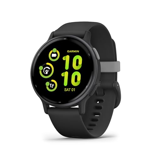 Garmin Vivoactive 5, Smartwatch com GPS, ecrã AMOLED, funções essenciais de saúde e forma física e até 11 dias de autonomia