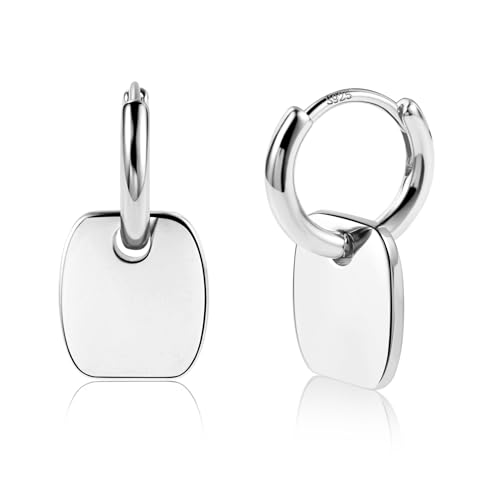ALEXCRAFT Brincos de prata 925 brincos de aro brincos de coração para mulher, brincos de gota alergénicos brincos de gota de coração brincos de aro de moda para mulher menina