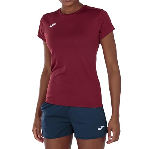 Joma Camiseta Deportiva Manga Corta Mujer, 6XS - 3XL - Mantiene Seco el Contacto con el Cuerpo, Ideal para Running o Gym - Combi