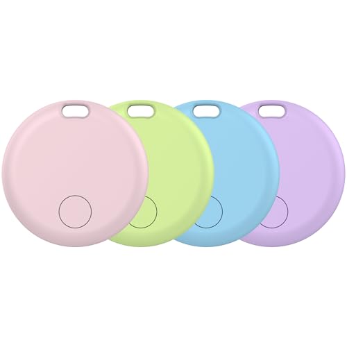Air Tag Smart Tracker, localizador de objetos Bluetooth, compatível com pesquisar Apple (apenas iOS), uso de 365 dias, localizador de chaves, carteiras, bagagens, baterias de substituição, 4 pacotes