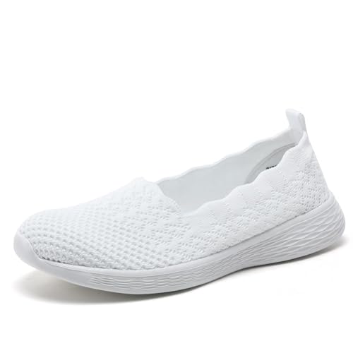 Puxowe Sapatilhas Slip On mulher conforto casual malha respirável leve sapatos Sneakers moda caminhar tecer ambas mocassins